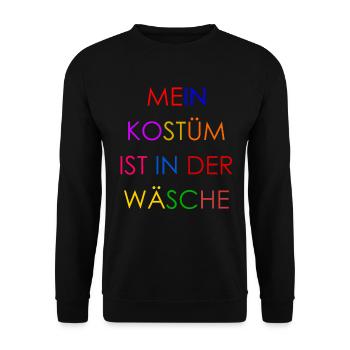 Costume de Carnaval Cadeau Femme Carnaval Carnaval - Sweat-shirt Unisexe - noir - Devant - Alina (178cm) & Michal (187cm)