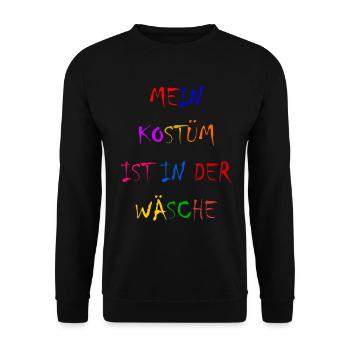 Costume de Carnaval Cadeau Femme Carnaval Carnaval - Sweat-shirt Unisexe - noir - Devant - Alina (178cm) & Michal (187cm)