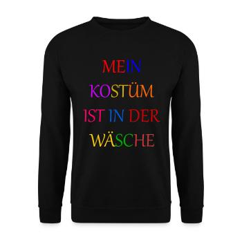 Carnival Costume Women's Gift Carnival Carnival - Unisex Sweatshirt - black - Front - Alina (178cm) & Michal (187cm)