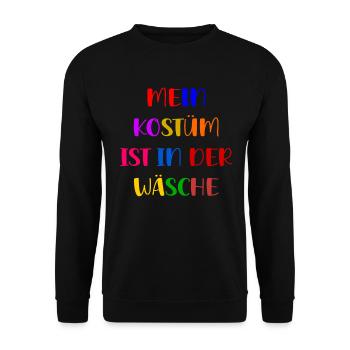 Carnival Costume Women's Gift Carnival Carnival - Unisex Sweatshirt - black - Front - Alina (178cm) & Michal (187cm)