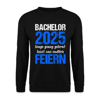 Bachelor 2025 Assez appris Cadeau Etudiant Uni - Sweat-shirt Unisexe - noir - Devant - Alina (178cm) & Michal (187cm)