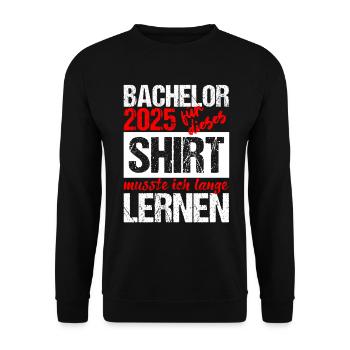 Bachelor 2025 Assez appris Cadeau Etudiant Uni - Sweat-shirt Unisexe - noir - Devant - Alina (178cm) & Michal (187cm)