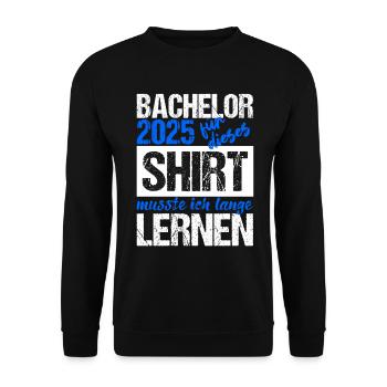 Bachelor 2025 Assez appris Cadeau Etudiant Uni - Sweat-shirt Unisexe - noir - Devant - Alina (178cm) & Michal (187cm)