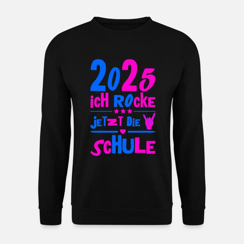 Schulkind 2025 Junge Mädchen Einschulung 2025 Deko - Unisex Pullover - Schwarz