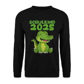 School Child 2025 Young Girls School Enrollment 2025 Decoration - Unisex Sweatshirt - black - Front - Alina (178cm) & Michal (187cm)