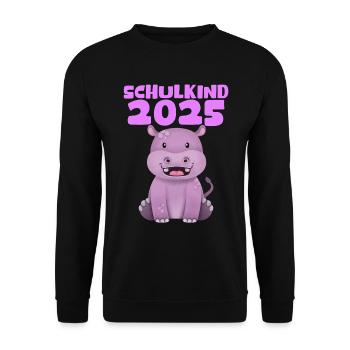 School Child 2025 Young Girls School Enrollment 2025 Decoration - Unisex Sweatshirt - black - Front - Alina (178cm) & Michal (187cm)