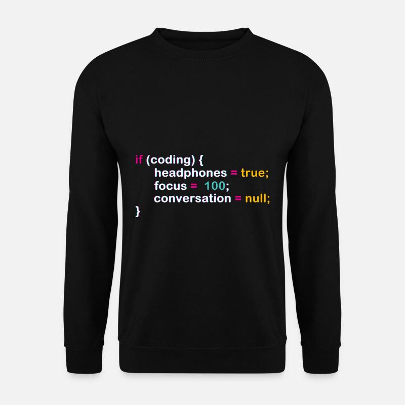 Programmeur humour code blague pour IExperten - Sweat-shirt Unisexe - noir