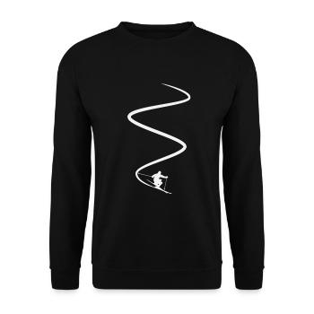 Ski - Unisex Pullover - Schwarz - Vorne - Alina (178cm) & Michal (187cm)
