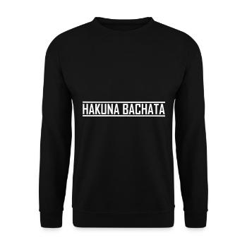 Hakuna Bachata - Unisex Sweatshirt - black - Front - Alina (178cm) & Michal (187cm)