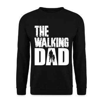 The walking dad - Sweat-shirt Unisexe - noir - Devant - Alina (178cm) & Michal (187cm)