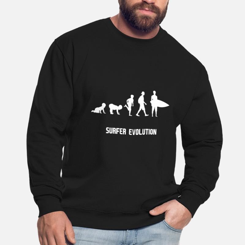 Surfer evolution évolution Sweat-shirt Unisexe