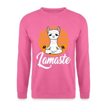 Lamaste Lama Yoga - Unisex Pullover - Pink - Vorne