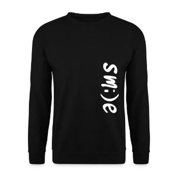 Smile sourire - Sweat-shirt Unisexe - noir - Devant - Alina (178cm) & Michal (187cm)