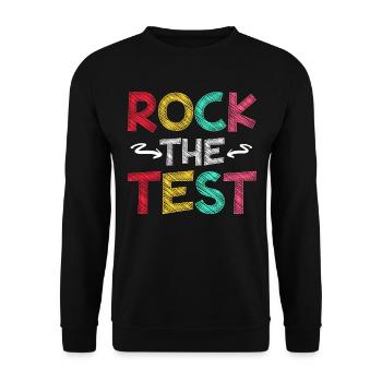 Rock The Test Motivation Étudiant Enseignant - Sweat-shirt Unisexe - noir - Devant - Alina (178cm) & Michal (187cm)