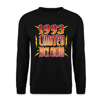 Limited Edition Rocker 1993 30 Years Anniversary - Unisex Sweatshirt - black - Front - Alina (178cm) & Michal (187cm)