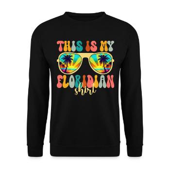 Liebt Florida Sommerferien - Unisex Pullover - Schwarz - Vorne - Alina (178cm) & Michal (187cm)