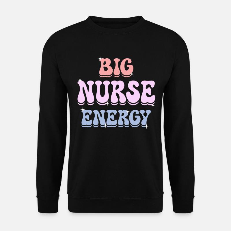 Energische Krankenschwester Krankenschwester - Unisex Pullover - Schwarz