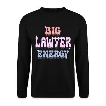 Energischer Anwalt Richter Jurist Anwalt - Unisex Pullover - Schwarz - Vorne - Alina (178cm) & Michal (187cm)