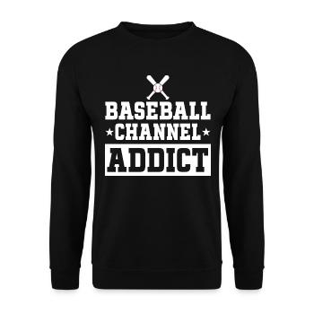 Adore Regarder Les Matchs De Baseball - Sweat-shirt Unisexe - noir - Devant - Alina (178cm) & Michal (187cm)