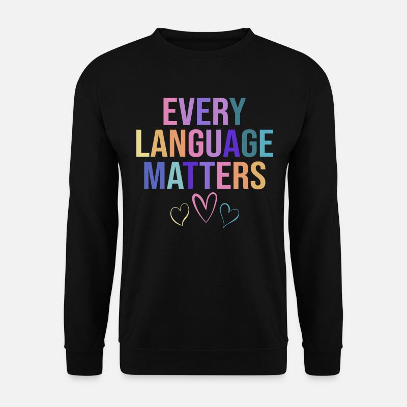 Éducation Bilingue Humour Enseignant - Sweat-shirt Unisexe - noir