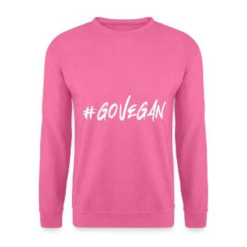 Go vegan - Unisex Sweatshirt - pink - Front