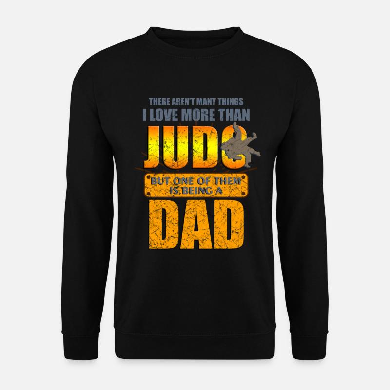 Judo Sport Vater Dad - Unisex Pullover - Schwarz