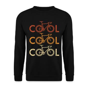 cool bike cyclists sport bikes cool bikes - Unisex Sweatshirt - black - Front - Alina (178cm) & Michal (187cm)