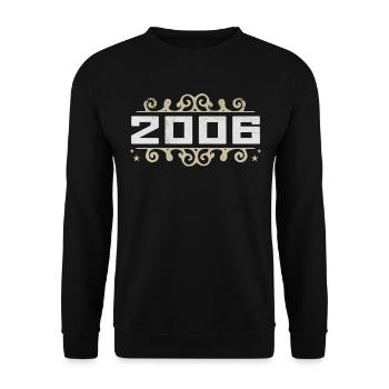 Vintage 2006 Retro Birthday 2006 Vintage 2006 - Unisex Sweatshirt - black - Front - Alina (178cm) & Michal (187cm)