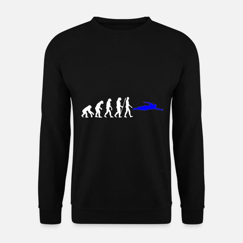 Evolution Schwimmen! Geschenk, Sport, Hobby - Unisex Pullover - Schwarz