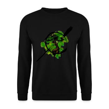 Japanischer Bonsai Miniatur Baum Gärtner Geschenk - Unisex Pullover - Schwarz - Vorne - Alina (178cm) & Michal (187cm)