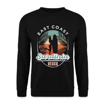 Sommer Sardinien - Unisex Pullover - Schwarz - Vorne - Alina (178cm) & Michal (187cm)