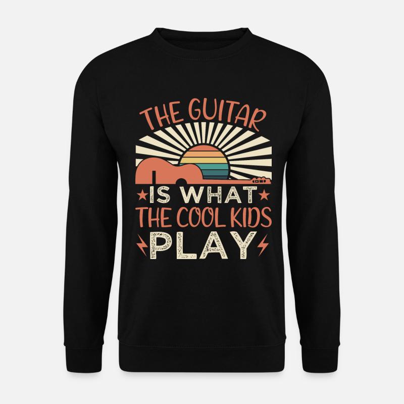 Funny guitar saying - Unisex Sweatshirt - black