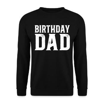 Geburtstag Vaterfeier Geburtstag Papa - Unisex Pullover - Schwarz - Vorne - Alina (178cm) & Michal (187cm)