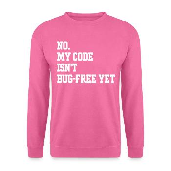 Humor Programmierer Programmierer Bugs Geschenk Entwickler - Unisex Pullover - Pink - Vorne