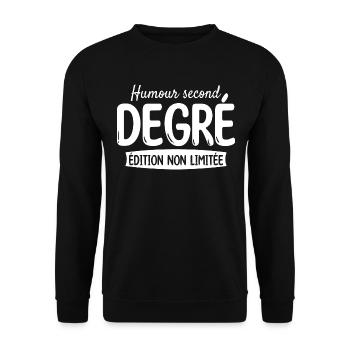 Édition Non Limitée Humour Second Degré - Sweat-shirt Unisexe - noir - Devant - Alina (178cm) & Michal (187cm)