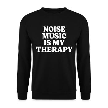 Fan Musique Noise Thérapie Musique Noise - Sweat-shirt Unisexe - noir - Devant - Alina (178cm) & Michal (187cm)