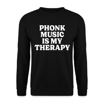 Beatmaker Musiktherapie Phonk - Unisex Pullover - Schwarz - Vorne - Alina (178cm) & Michal (187cm)