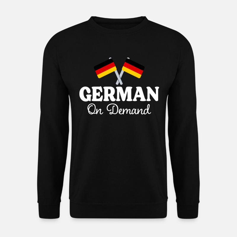 Allemand Sur Demande Interprète Allemand - Sweat-shirt Unisexe - noir