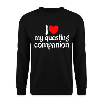 Idée Romantique Couple Fête Médiévale - Sweat-shirt Unisexe - noir - Devant - Alina (178cm) & Michal (187cm)