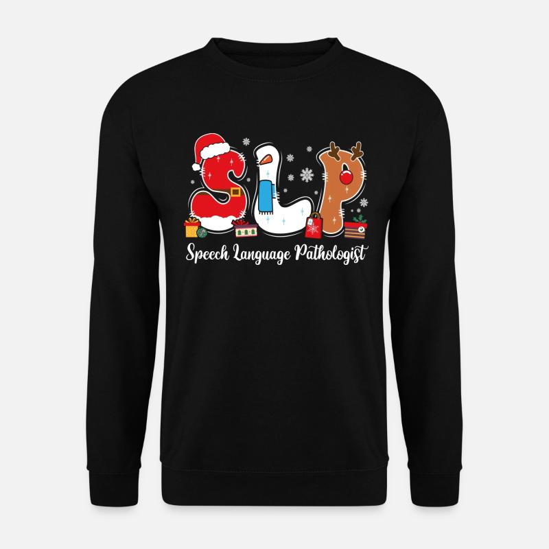 Logopädie Geschenk Logopäde Weihnachten - Unisex Pullover - Schwarz
