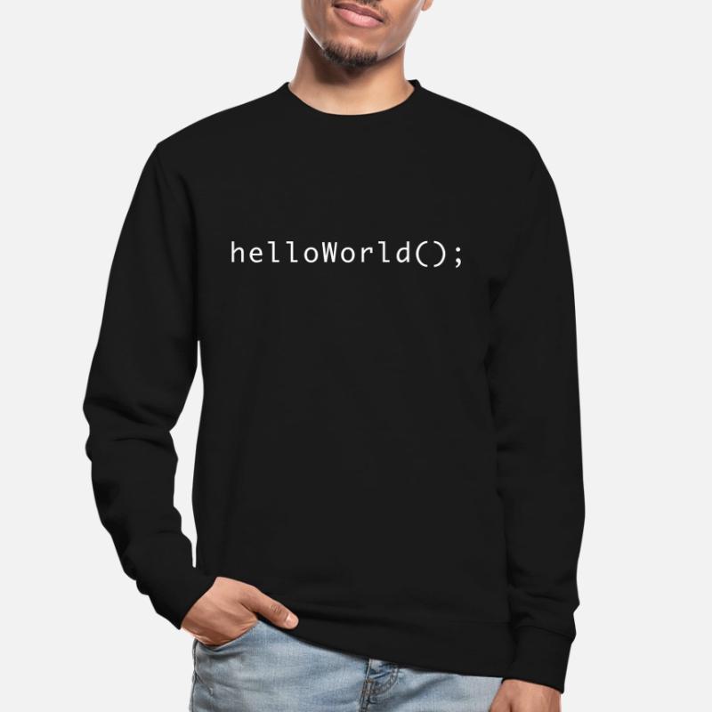 HelloWorld Program Code Coding Informatik Unisex Sweatshirt