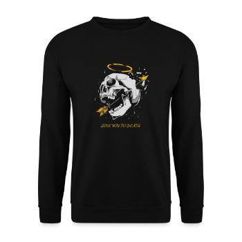 Je t'aime à mort gothique métal - Sweat-shirt Unisexe - noir - Devant - Alina (178cm) & Michal (187cm)