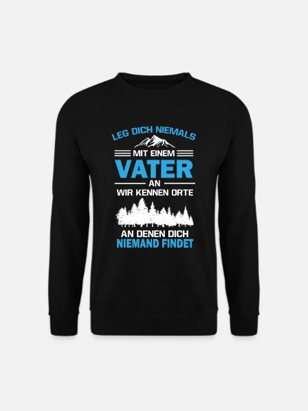 Vater, werdender Papa, Vater Geburt Geschenk - Unisex Pullover - Schwarz