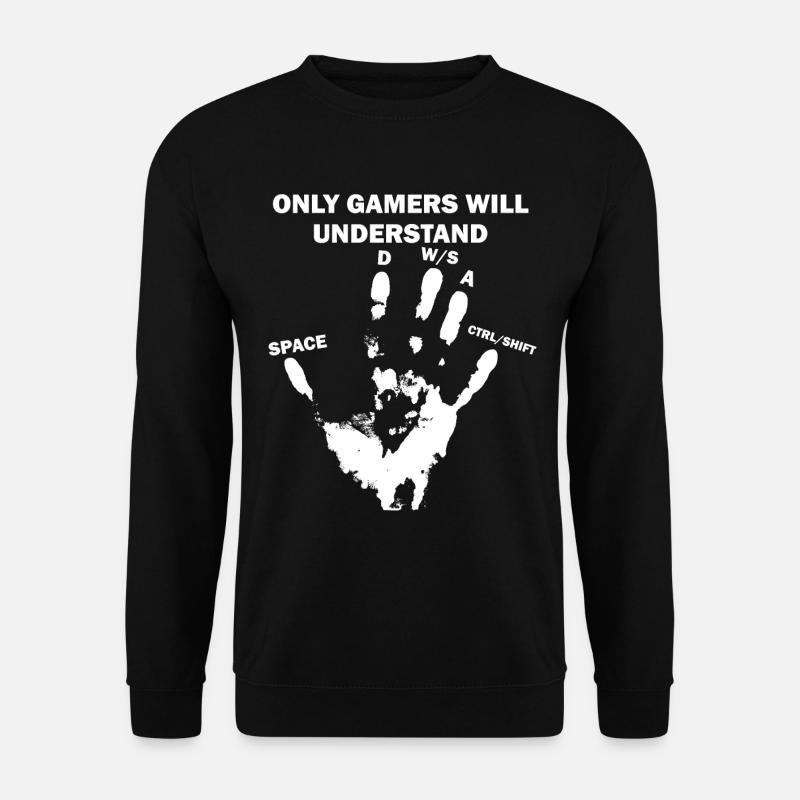 PC Gamer Hand - Unisex Pullover - Schwarz