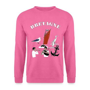 bretagne symboles - Sweat-shirt Unisexe - rose - Devant