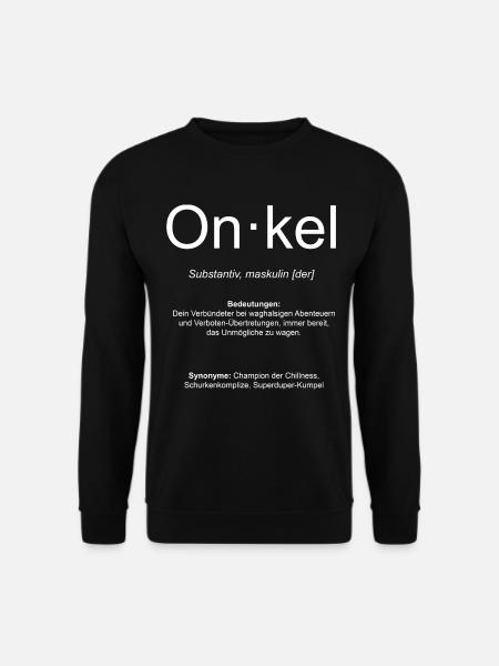 Definition Onkel Geschenk-Idee - Unisex Pullover - Schwarz