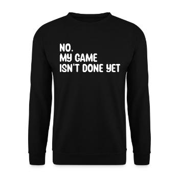 Humor Videospiel Geek Geschenk Junge Gamer - Unisex Pullover - Schwarz - Vorne - Alina (178cm) & Michal (187cm)