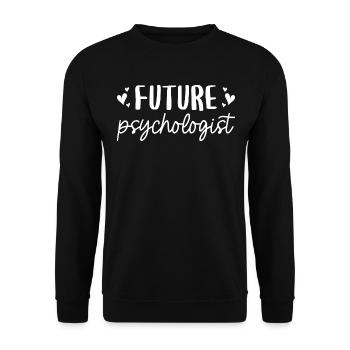 Cadeau Futur Psychologue Certifié - Sweat-shirt Unisexe - noir - Devant - Alina (178cm) & Michal (187cm)