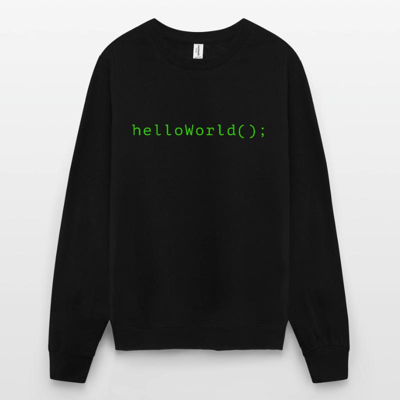 HelloWorld Program Code Coding Informatik Unisex Sweatshirt