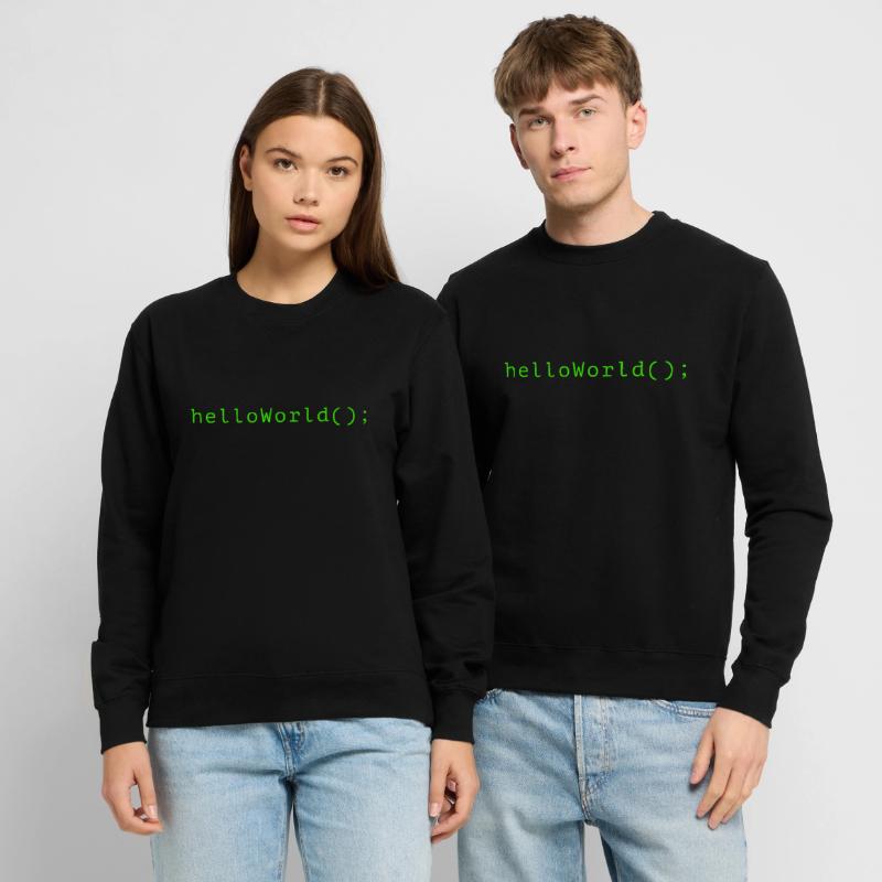 HelloWorld Program Code Coding Informatik Unisex Sweatshirt